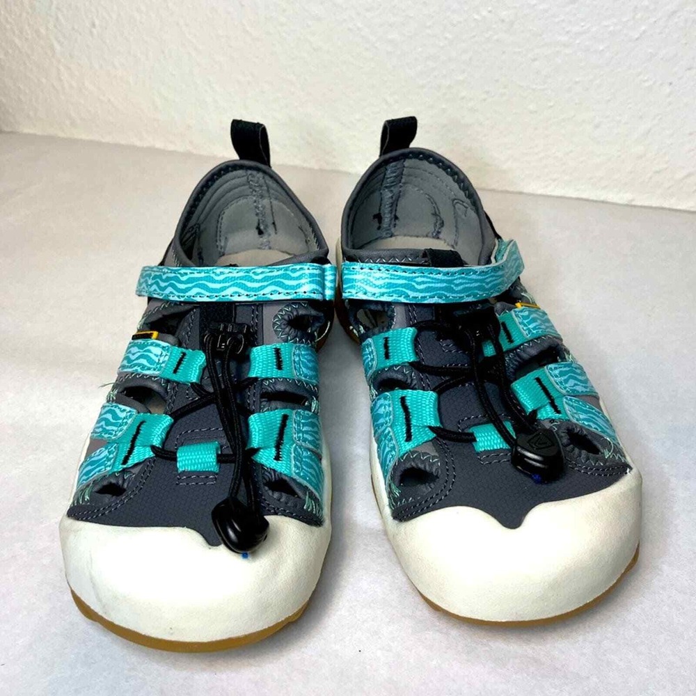 New Keen Knotch Creek Kids Sandals Closed Toed Hiking‎ Water Blue play camping